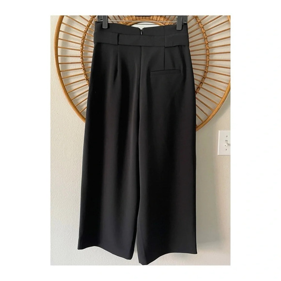 COS High paper bag waist pant crop wide leg Sz S - Picture 2 of 6